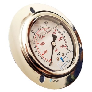 گیج فشار هیدرولیک بلو‌متر BSP1/4 ساخت چین | ۰–۴۰۰ بار دقیق و مقاوم